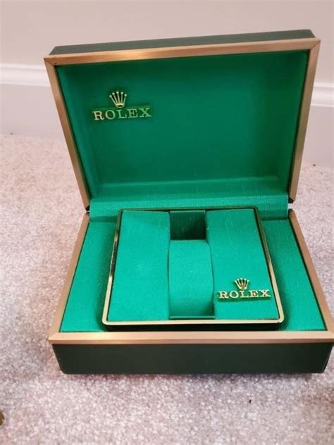 rolex with box and papers|empty rolex box price.